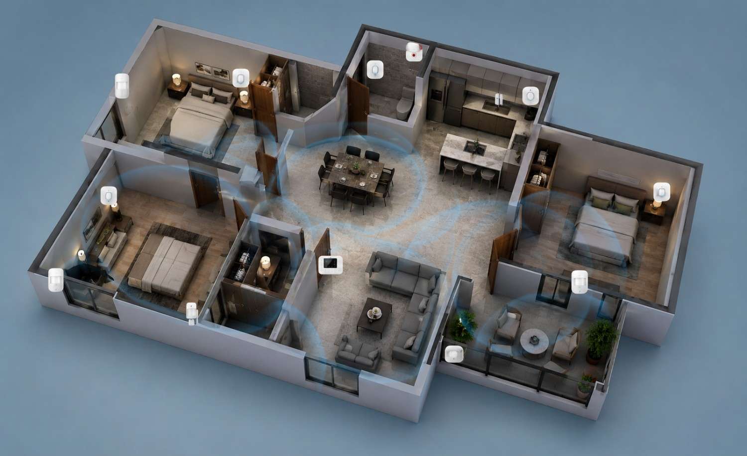 What a 3BHK Home Security Setup Looks Like