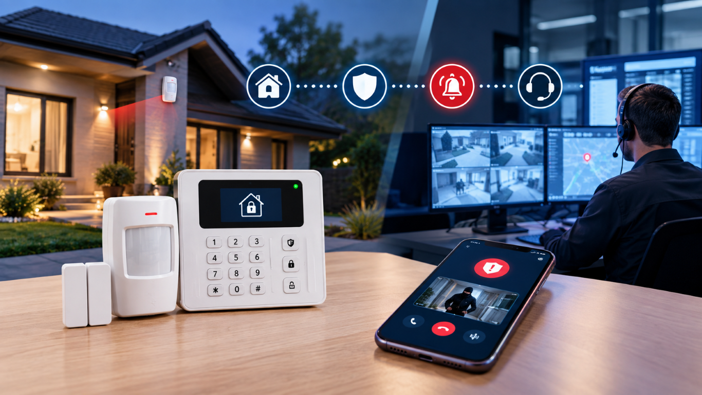 Professionally Monitored Burglar Alarm Systems: How They Work