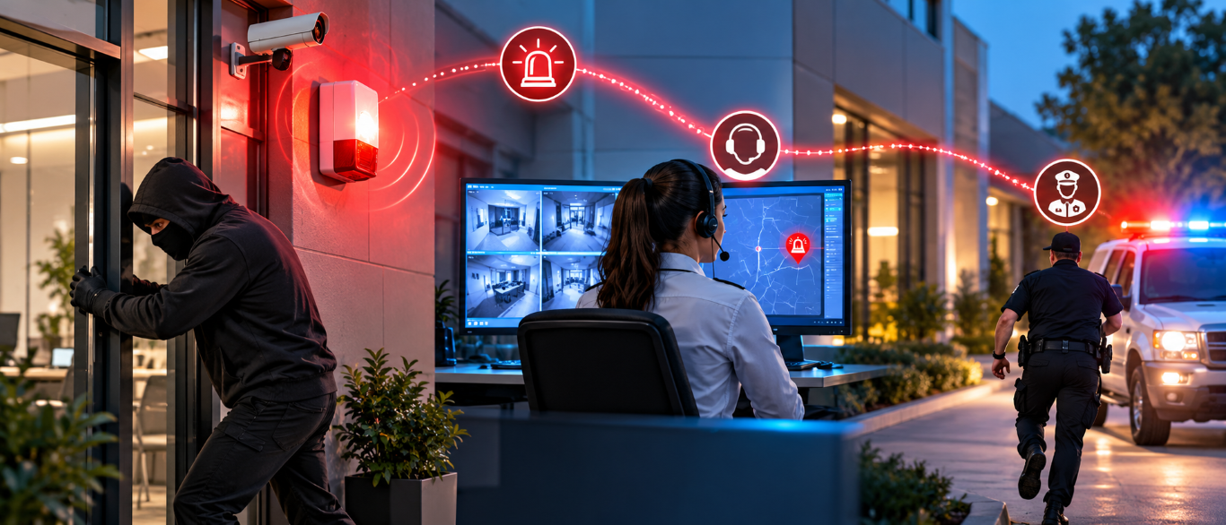 What Happens After a Business Security Alarm Is Triggered?