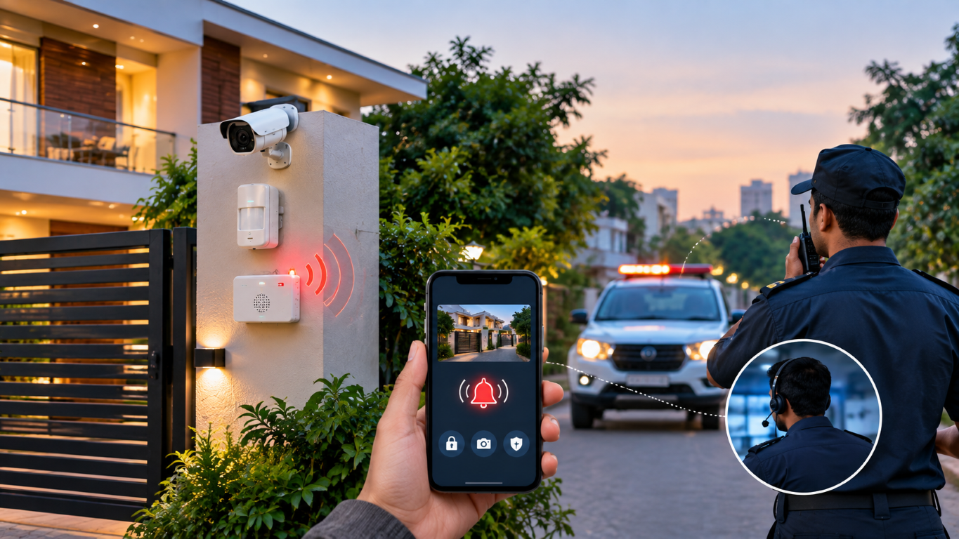 Monitored Security Alarm System in India